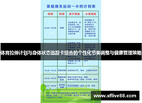 体育拉伸计划与身体状态追踪卡结合的个性化节奏调整与健康管理策略